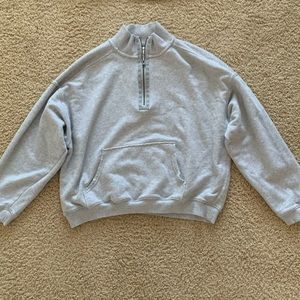 Aerie Grey Quarter Zip